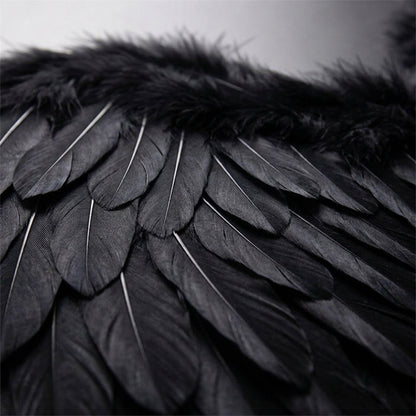 Feather Angel Wings Costume with Elastic Shoulder Straps in Four Colors and Six Sizes
