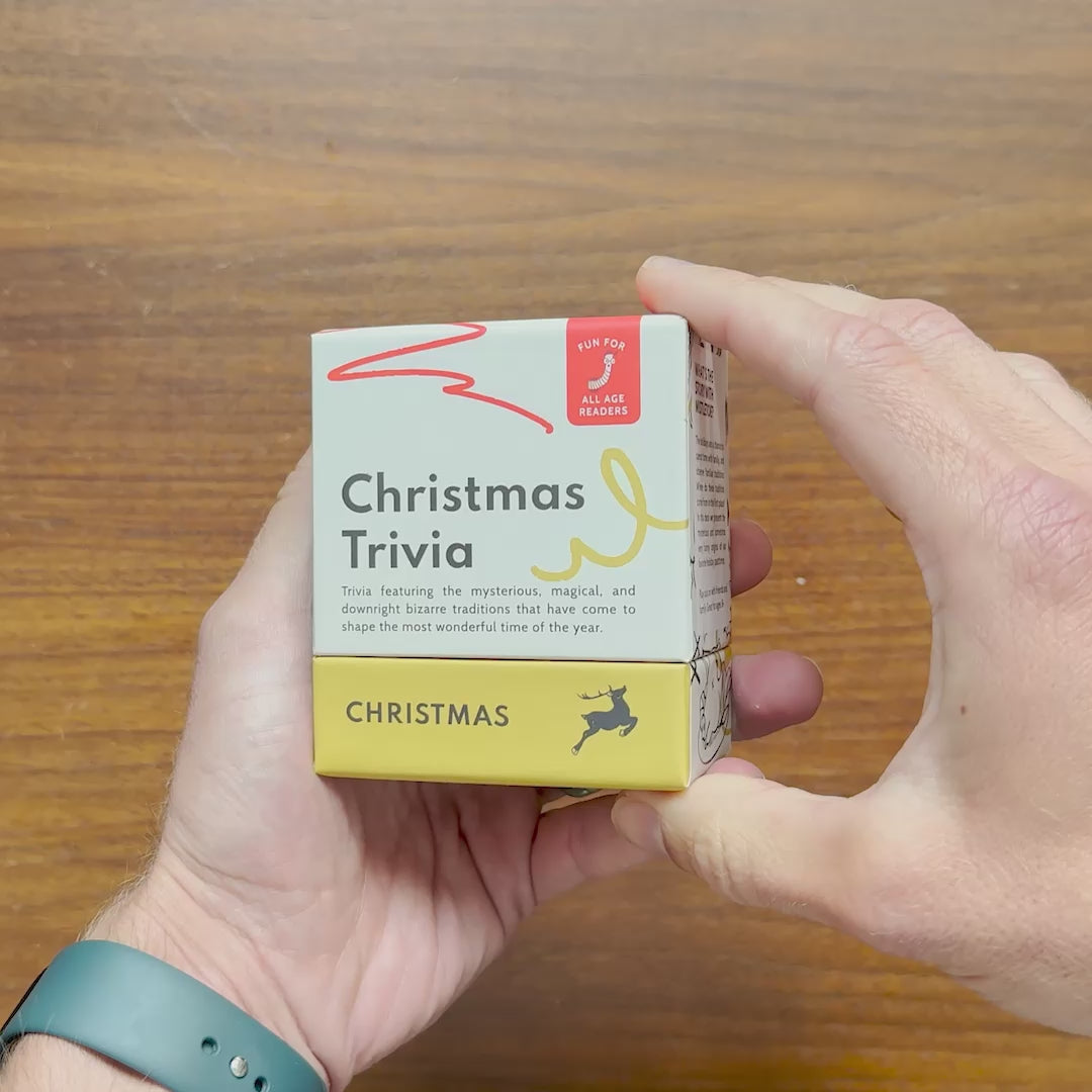 Christmas Trivia Card Deck with Mixed Question Formats for Holiday Parties and Family Game Night
