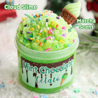 Slime Countdown Box with 10 Scented Dessert Slimes, 5 Mix Ins and 16 Charms for Holiday Mixing