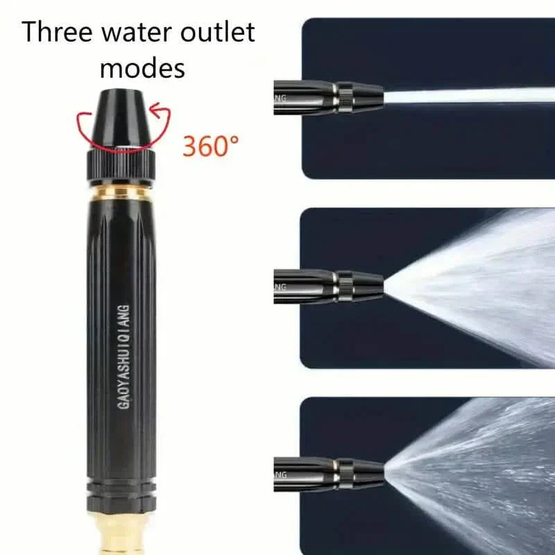 Adjustable Spray Nozzle with Extendable Tube and Trigger Lock for Garden Hose