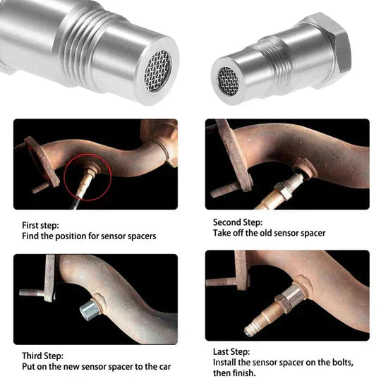 Oxygen Sensor Adapter with Internal Filter Element for M18 by 1.5 Thread