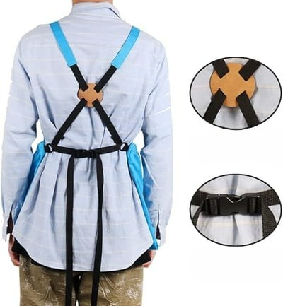 Garden Apron with Oxford Fabric and Dual Pockets, Water Resistant