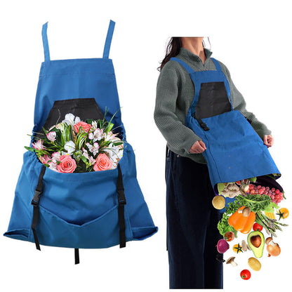 Garden Apron with Oxford Fabric and Dual Pockets, Water Resistant