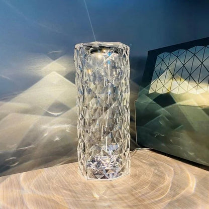 Kristall-Tischlampe mit 3D-Diamant-Effekt und RGB-Licht -    Zorenza