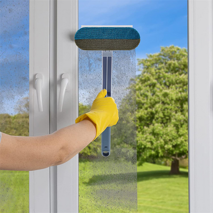 Pet Hair Removal Tool with Textured Brush and Angled Handle for Furniture