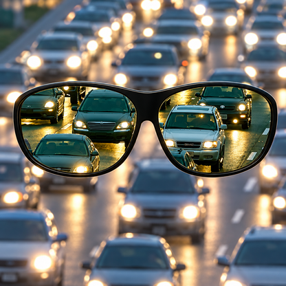 Anti Glare Night Driving Glasses with Orange Tint Lenses