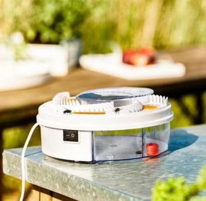 Automatic Fly Trap with USB Power and Rotating Arm, 5 Bait Stations