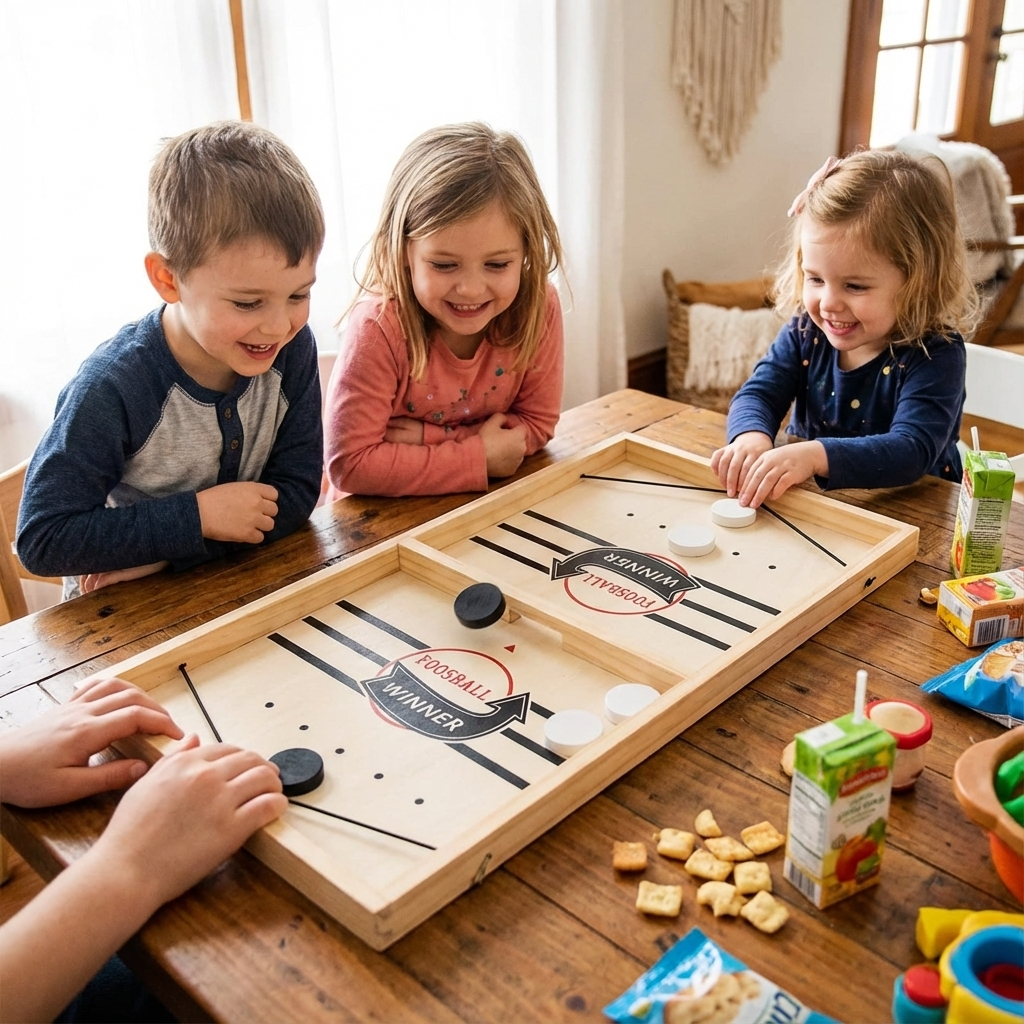 Wooden Catapult Board Game with Sling Shot Play Pieces