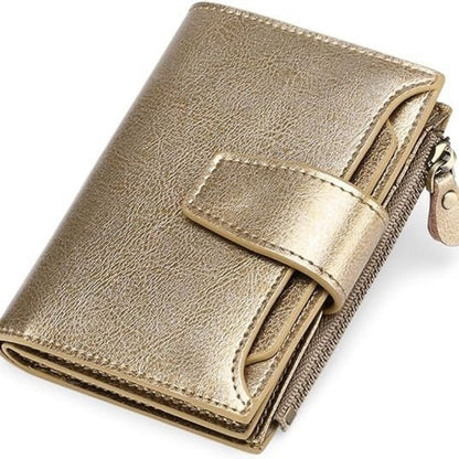Multi-Pocket Wallet with RFID Blocking and Detachable ID Windows