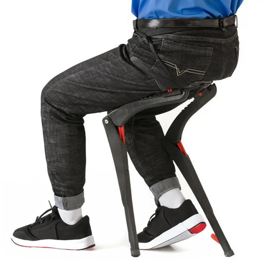 Portable Wearable Exoskeleton Sports Folding Chair