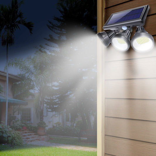 Solar Outdoor Security Floodlight with Motion Sensor