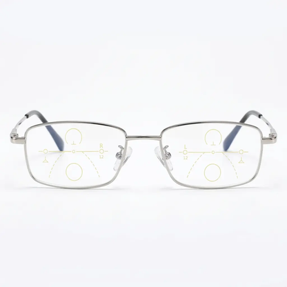 Progressive Reading Glasses with Blue Light Filter and Anti Glare Coating
