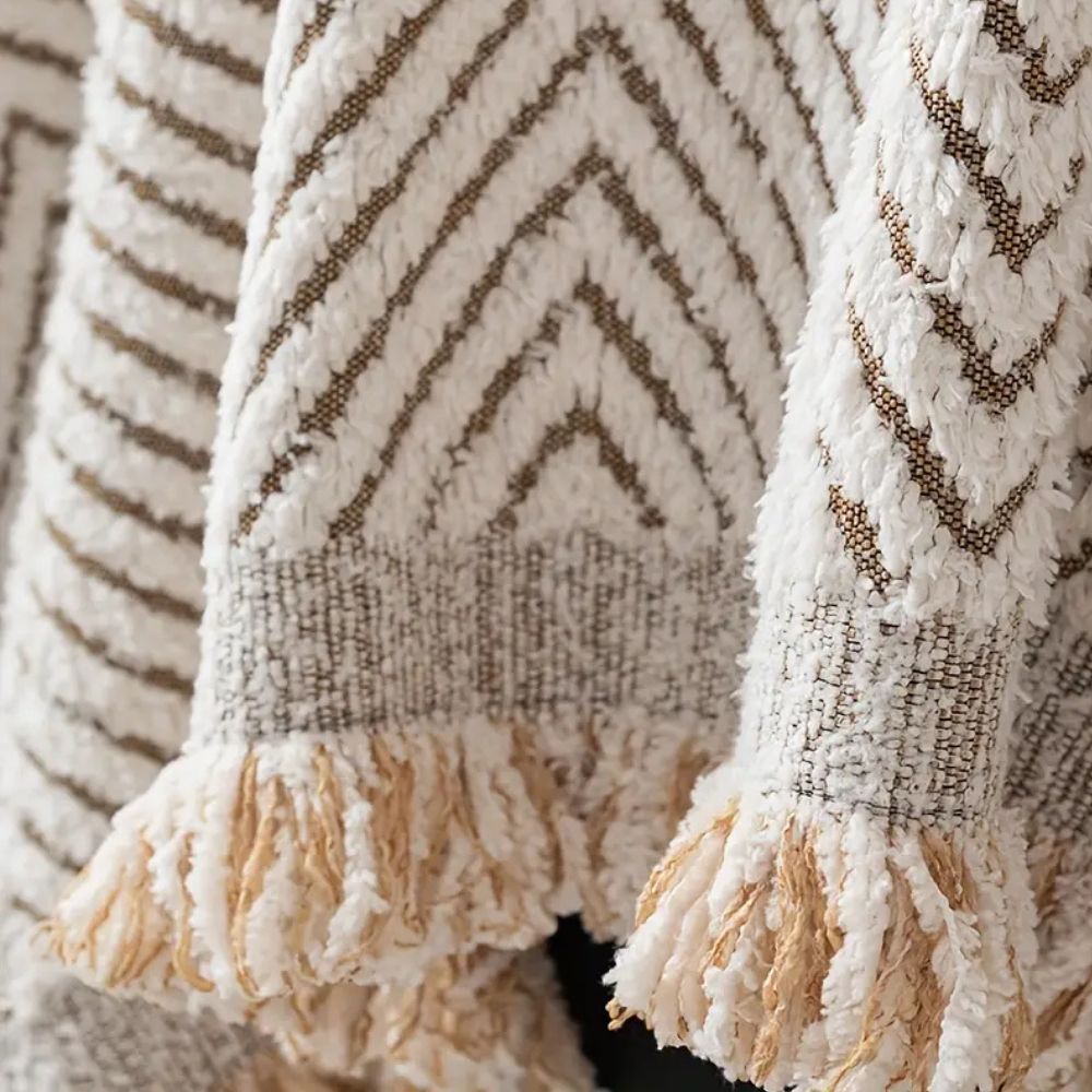 Microfiber Sofa Cover with Herringbone Weave and Non-Slip Backing