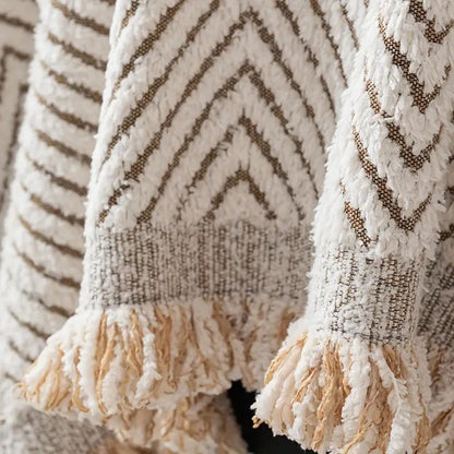 Microfiber Sofa Cover with Herringbone Weave and Non-Slip Backing