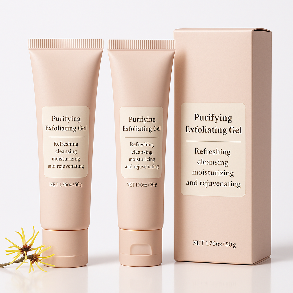 Exfoliating Gel with Sodium Hyaluronate and Cherry Blossom Extract for Face and Body