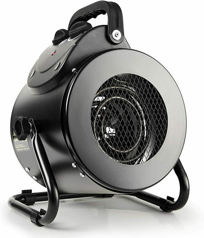 Space Heater with Steel Coil and Dual Air Circulation for Greenhouses and Grow Tents