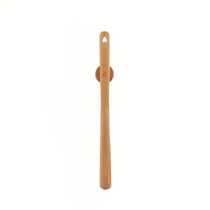 Extra Long Shoe Horn with Smooth Curved Surface and Comfortable Grip Handle