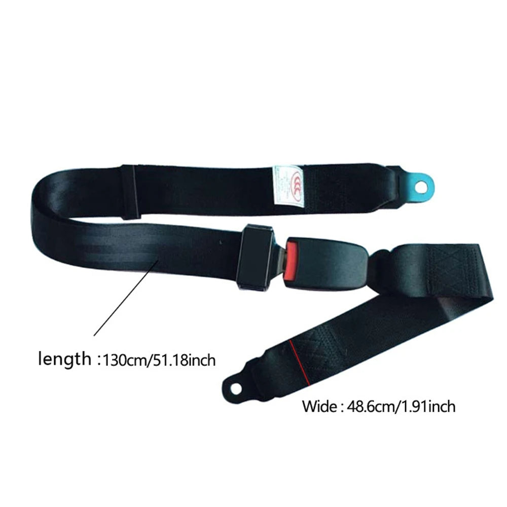 Adjustable Polyester Strap Seat Belt Extender for Cars with Two Bolt Mounting Points