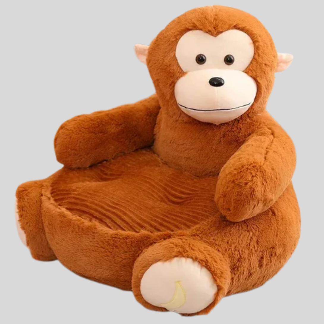Plush Pet Bed with Raised Sides and Removable Cover, Animal Shape Design