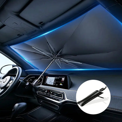 55in x 31in 2026 Heat Reflective Front Window Automotive Glass Sunshade - Blocks 99% Heat, Universal Fit for Cars & SUVs, Vehicle Accessories, Summer Car Visor Accessory Car Privacy Curtain allveramart
