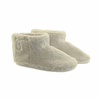 Rechargeable Heated Indoor Slippers with Carbon Fiber Elements and 3 Heat Levels for Home