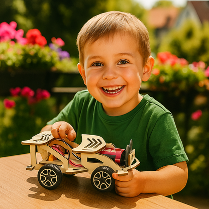 Engineering Construction Set with Hydraulic Arm and Propeller Plane Models