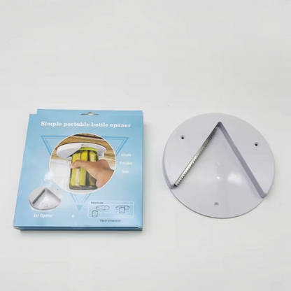 Jar Opener with Under Cabinet Mount and Leverage Design for Multiple Sizes
