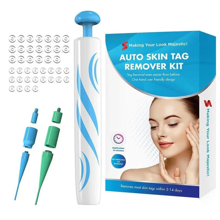 Skin Tag Removal Kit with Dual Spring Applicators and Blood Flow Restriction