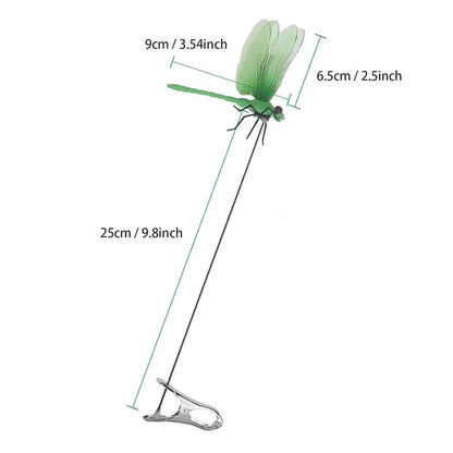 Dragonfly Clip with Waterproof Wings and Iron Reinforced Attachment for Mosquito Deterrent