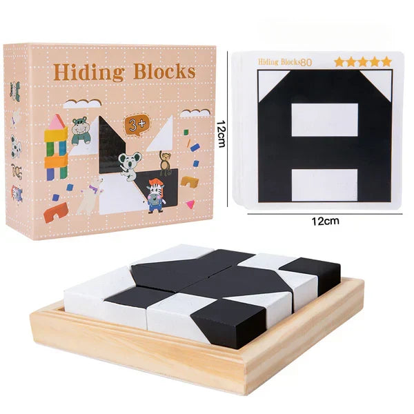 Pocket Size Dual Color Logic Puzzle Game for Kids and Adults in 1 Player and 2 Player Sets