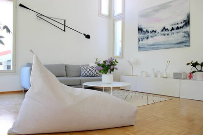 Adjustable Wall Lamp with Extended Arm and Rotating Shade, Cast Iron Counterweight