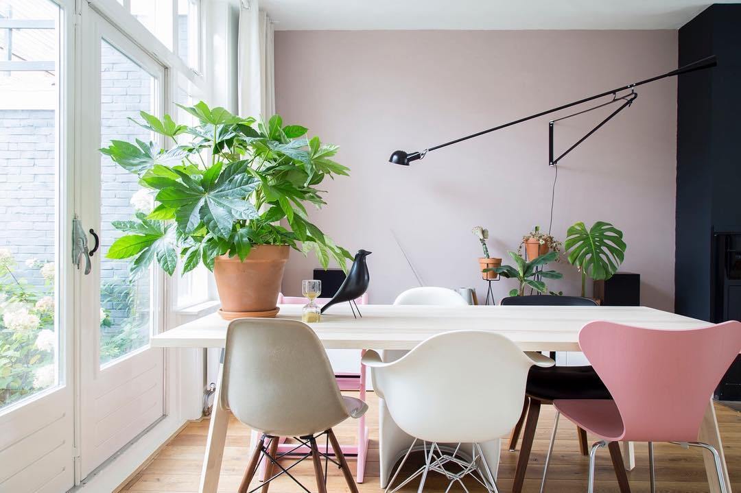 Adjustable Wall Lamp with Extended Arm and Rotating Shade, Cast Iron Counterweight