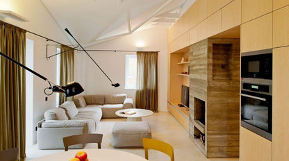 Adjustable Wall Lamp with Extended Arm and Rotating Shade, Cast Iron Counterweight