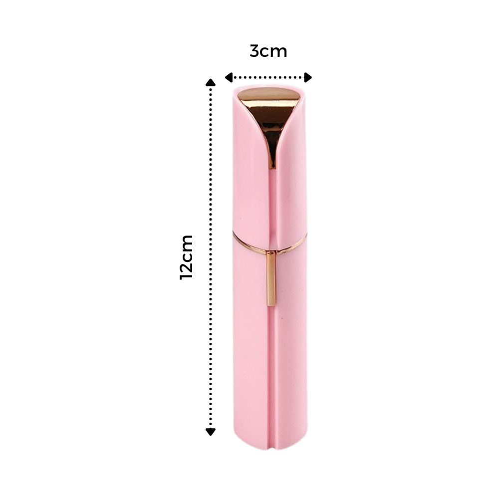 Facial Hair Trimmer with LED Light and Detachable Head, Battery Powered