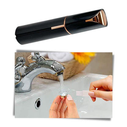Facial Hair Trimmer with LED Light and Detachable Head, Battery Powered