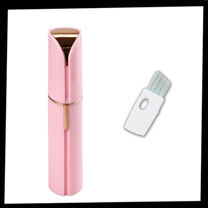 Facial Hair Trimmer with LED Light and Detachable Head, Battery Powered