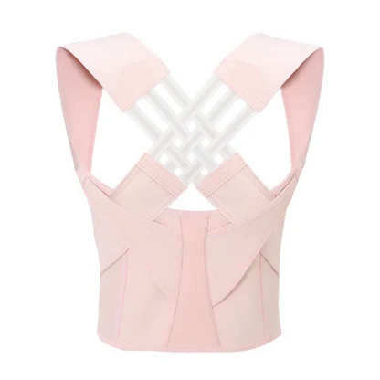 Adjustable Back Support Brace with Shoulder Realignment and Breathable Fabric