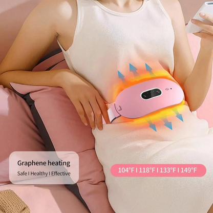 Cordless Heating Massager with Six Heat Levels and Six Massage Modes for Period Cramps