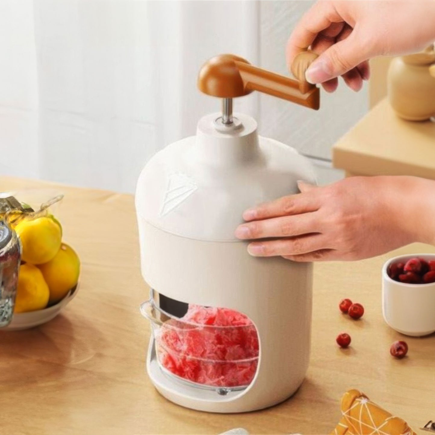 Portable Crushed Ice Maker for Fluffy Snow-Like Ice