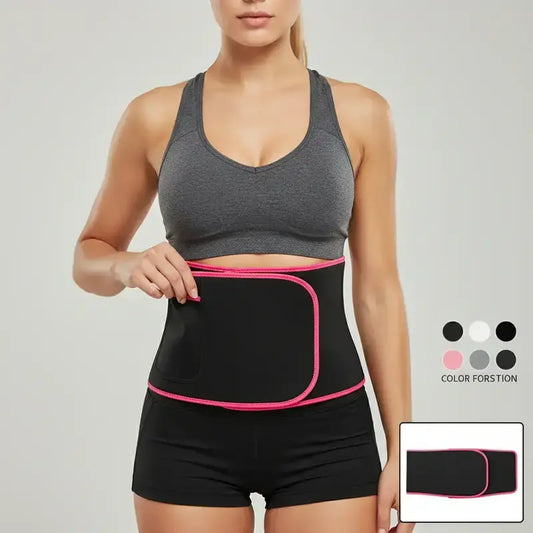 Sports Waist Trainer, Unisex Sweat Waist Trainer, Comfortable Sauna Sweat Belt, Fitness Waist Trainer, Waist Trimmer Cincher, Exercise Waistband, Workout Waistband, Sporty Waist Slimmer, Sports & Outdoor Accessories allveramart