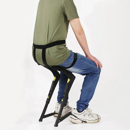 Portable Wearable Exoskeleton Sports Folding Chair