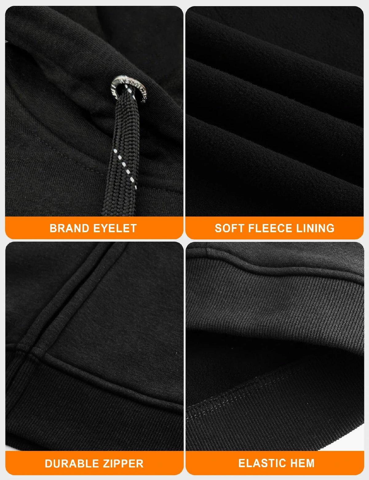 Heated Zip Hoodie with Five Warming Zones and Dual Zone Controls for Cold Weather