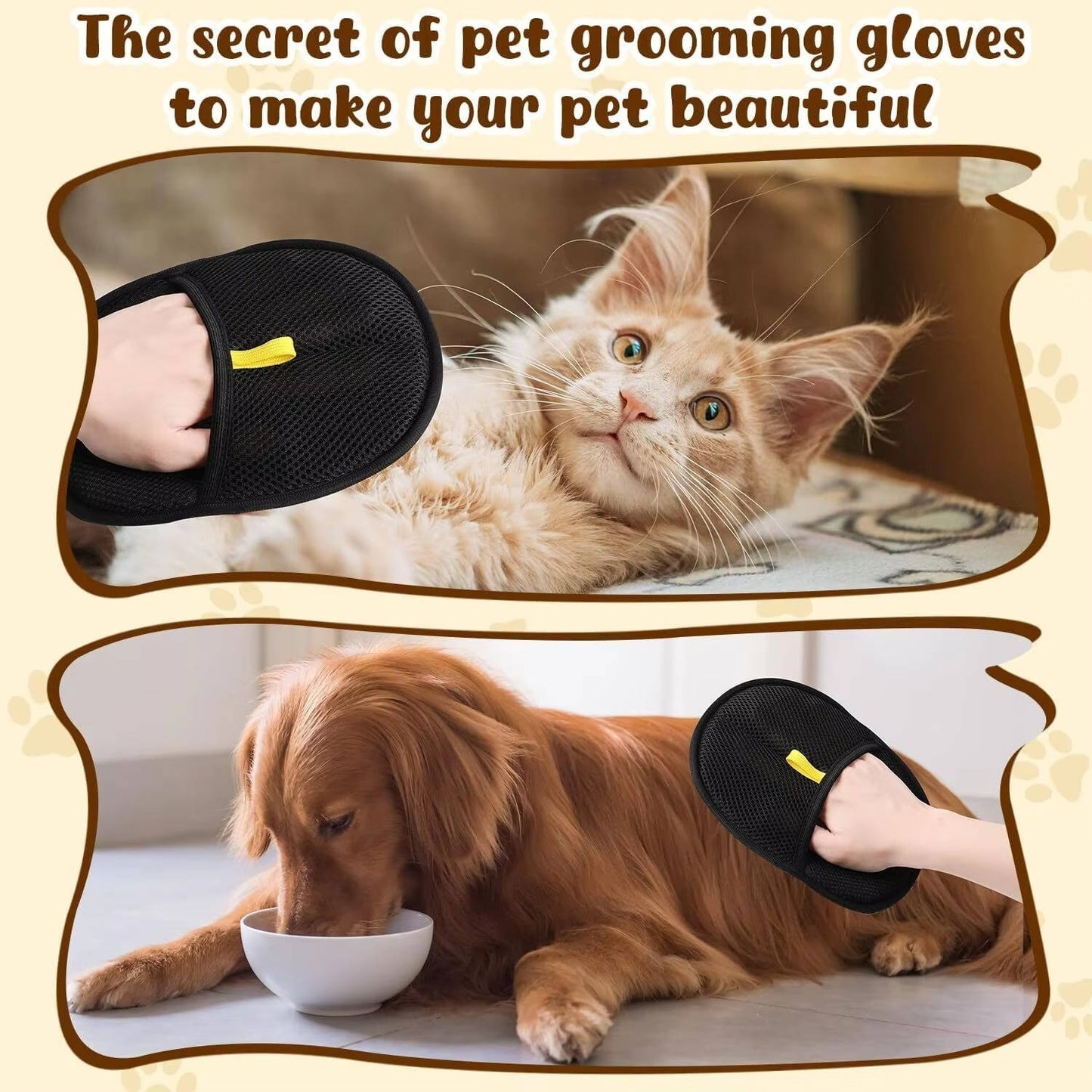 2 sets of pet hair removal tools 1
