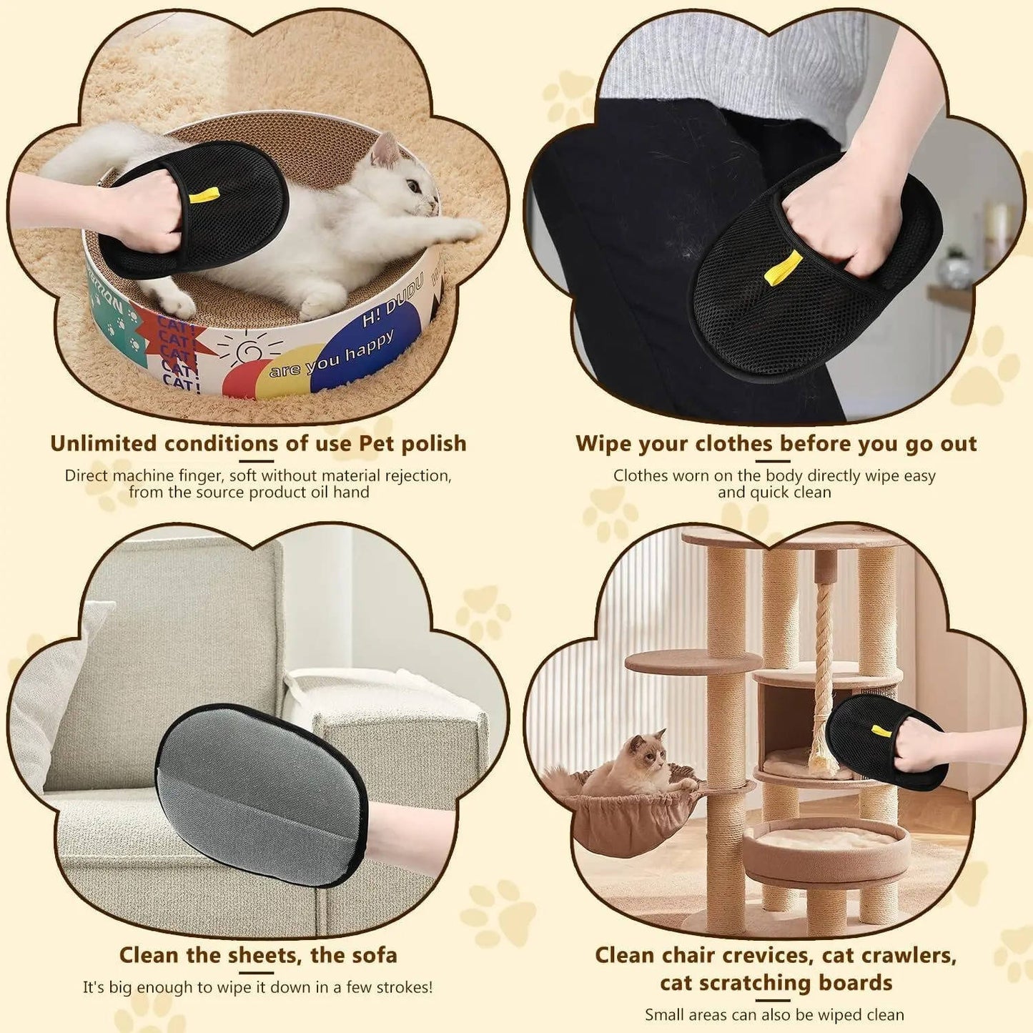 2 sets of pet hair removal tools 5