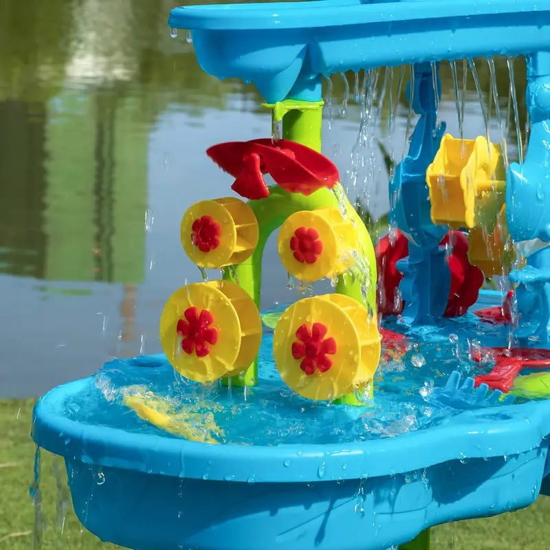 SplashTower Sand & Water Table – 3-Tier Fun for Kids