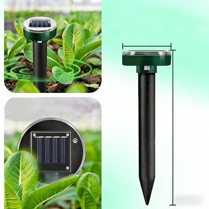 Solar Ultrasonic Rodent Repeller with Variable Frequency Sound and Auto Day-Night Mode
