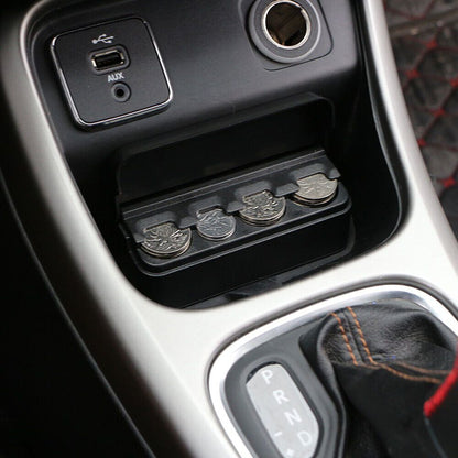 Slim Plastic Coin Holder for a Car Console or Cup Holder That Fits Coins up to 1.05 Inches Across