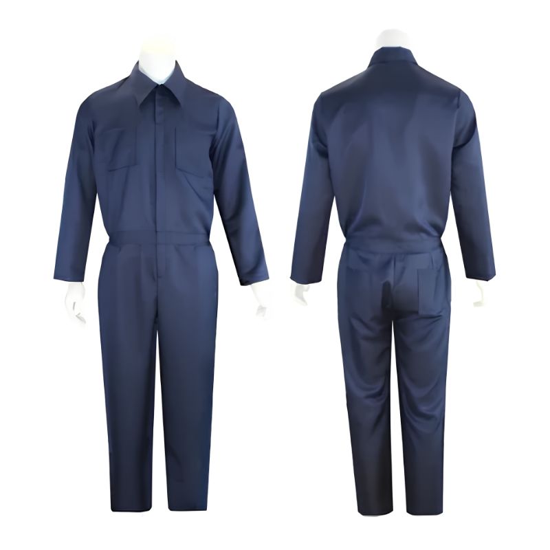 Horror Character Costume Set with Full Face Mask and Jumpsuit for Adults