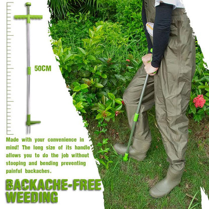 Standing Weed Puller with Triple Steel Claws and Foot Pedal Leverage