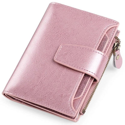 Multi-Pocket Wallet with RFID Blocking and Detachable ID Windows